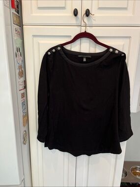 WHBM Black Tee Shirt-Large